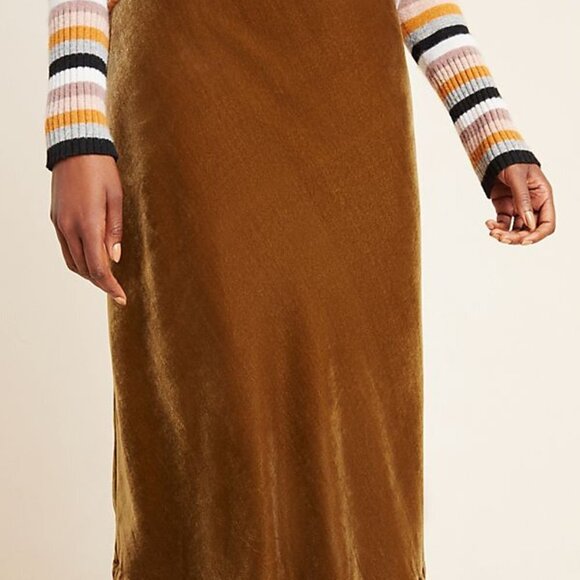 Anthropologie kelly velvet size large midi skirt - Picture 2 of 8